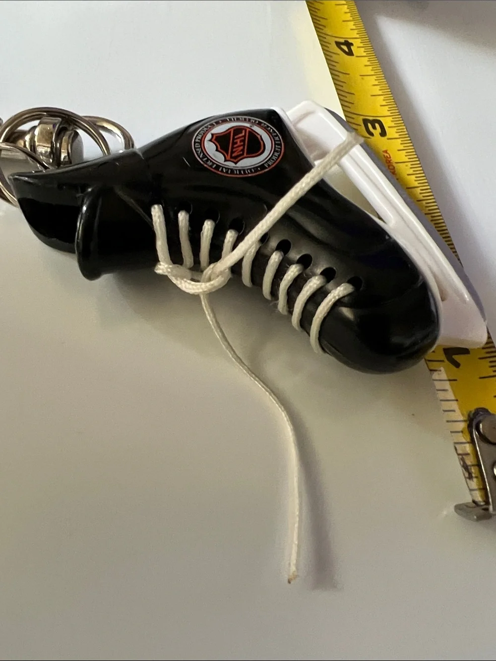 Hockey Skate Keychain Set - Red & Black